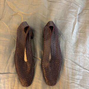 Mari Giudicelli Woven Glove Shoe, Size 40